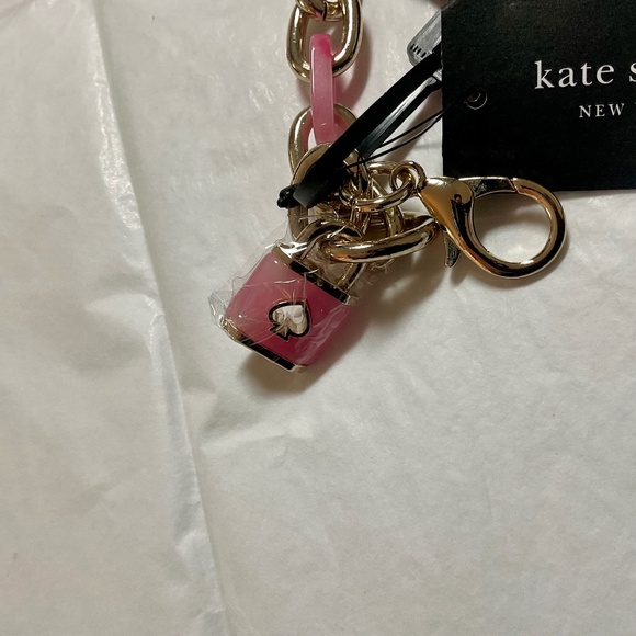 Kate Spade Chain Link Belt - Gold/Pink - NWT - Picture 11 of 15